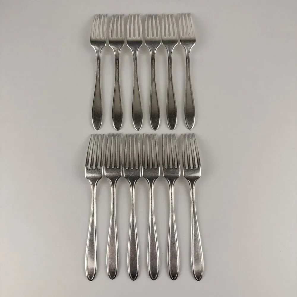 50-piece Set Tudor Plate Oneida Community Enchantment Bounty Silverware In Chest
